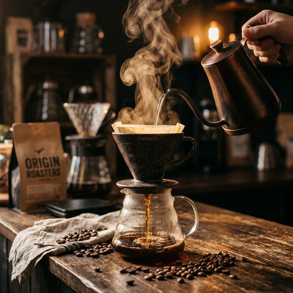 Specialty Arabica pour-over coffee brewing — The Ozasco